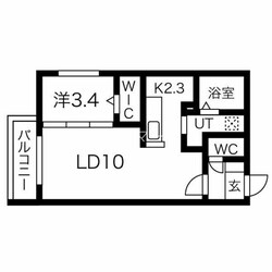 麻生駅 徒歩4分 5階の物件間取画像